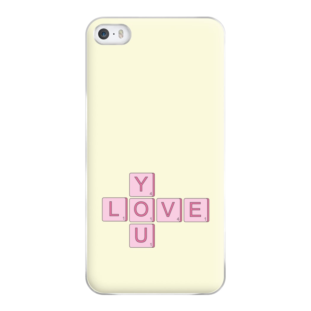 Love You - Valentine's Day Phone Case for iPhone 5 / 5s / SE 2016