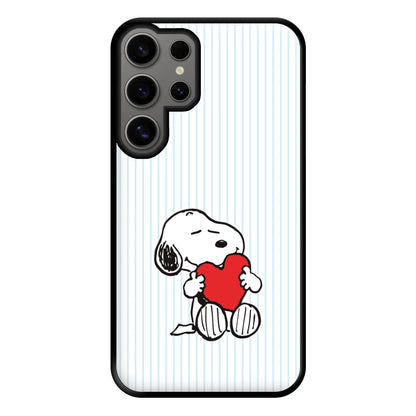 Snoopy - Valentine's Day Phone Case for Galaxy S24 Ultra