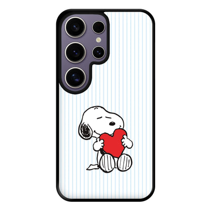 Snoopy - Valentine's Day Phone Case for Galaxy S25 Ultra