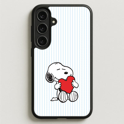 Snoopy - Valentine's Day Phone Case for Galaxy S25FE