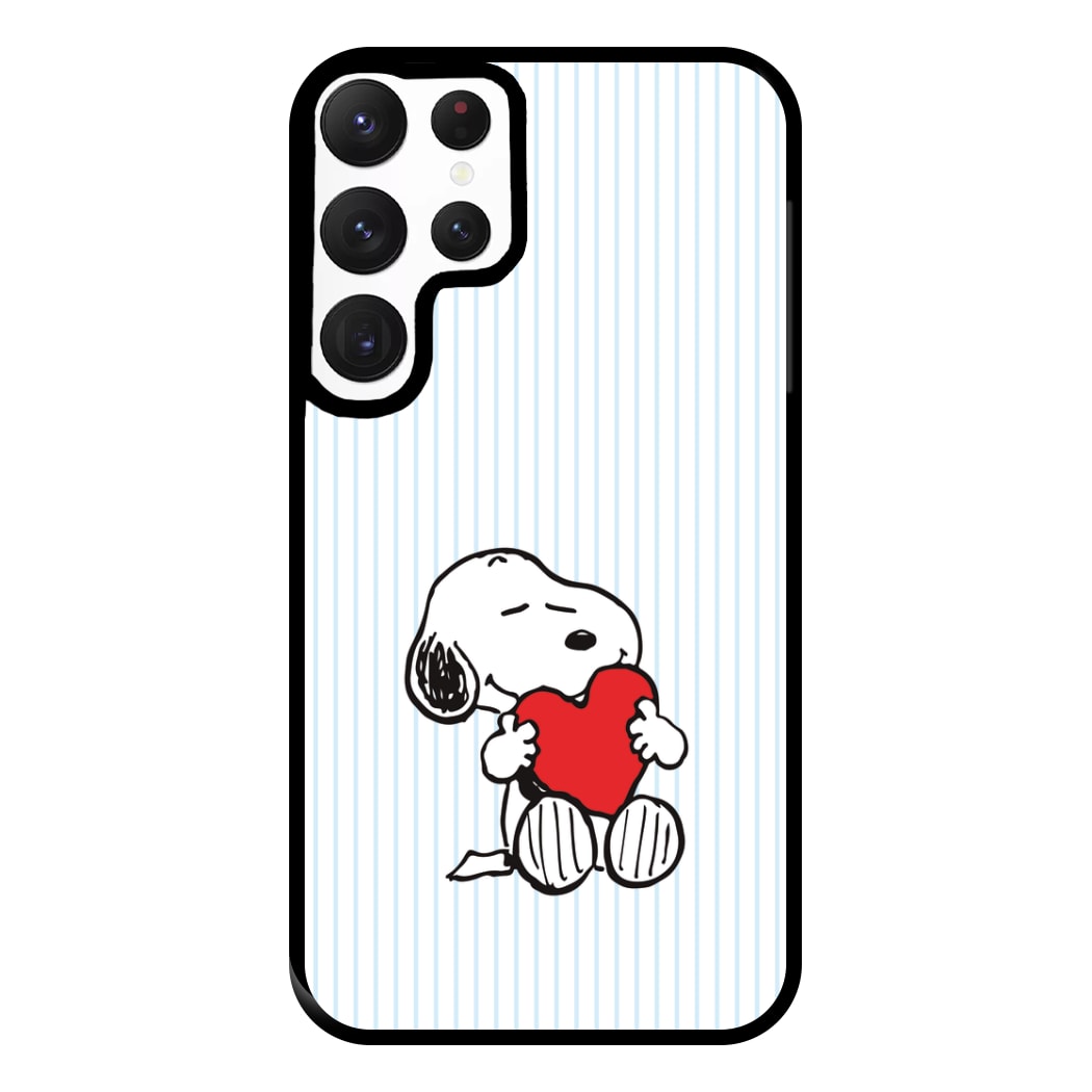 Snoopy - Valentine's Day Phone Case for Galaxy S22 Ultra