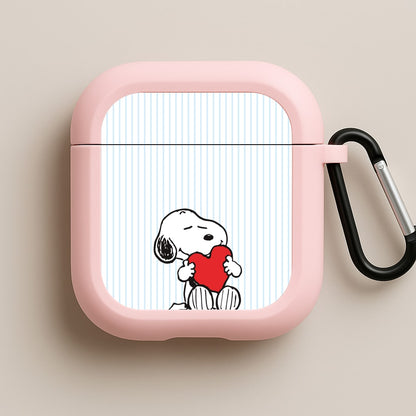 Snoopy - Valentine's Day Pink AirPods Case