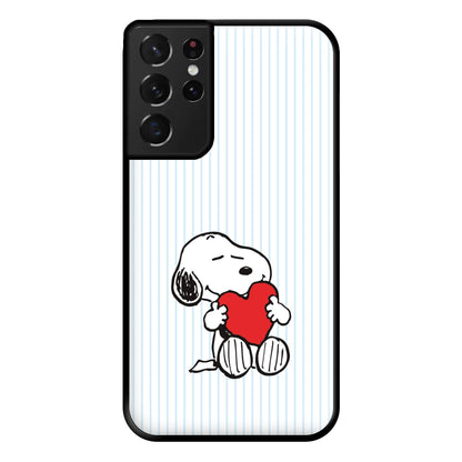 Snoopy - Valentine's Day Phone Case for Galaxy S21 Ultra