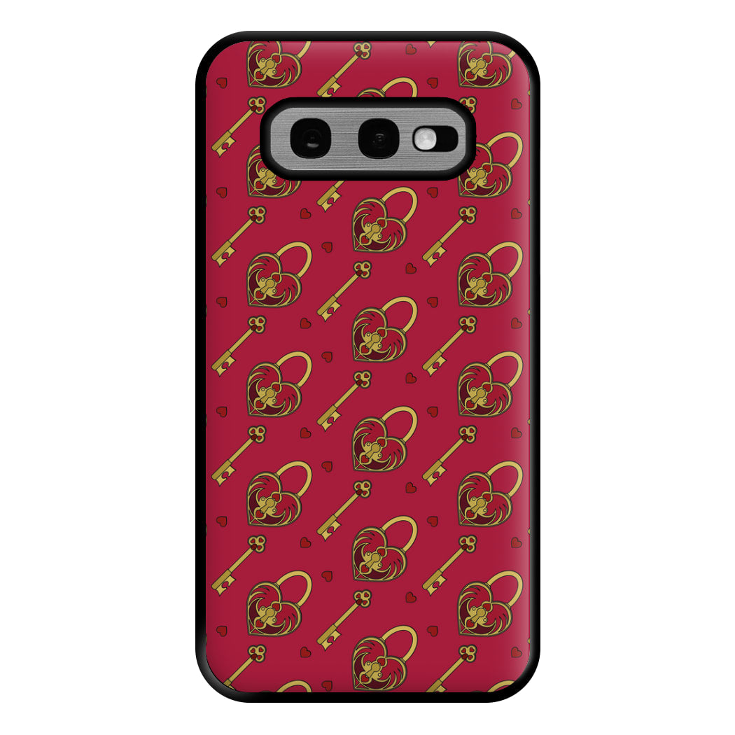 Red Locket And Key - Valentine's Day Phone Case for Galaxy S10e