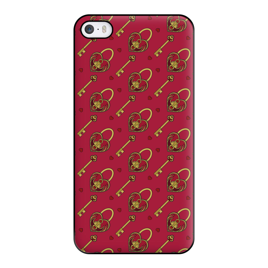 Red Locket And Key - Valentine's Day Phone Case for iPhone 5 / 5s / SE 2016