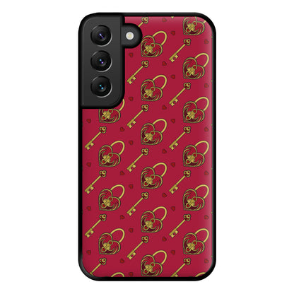 Red Locket And Key - Valentine's Day Phone Case for Galaxy S22 Plus