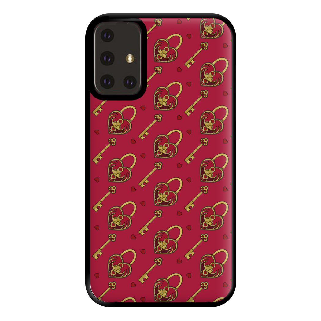 Red Locket And Key - Valentine's Day Phone Case for Galaxy A71