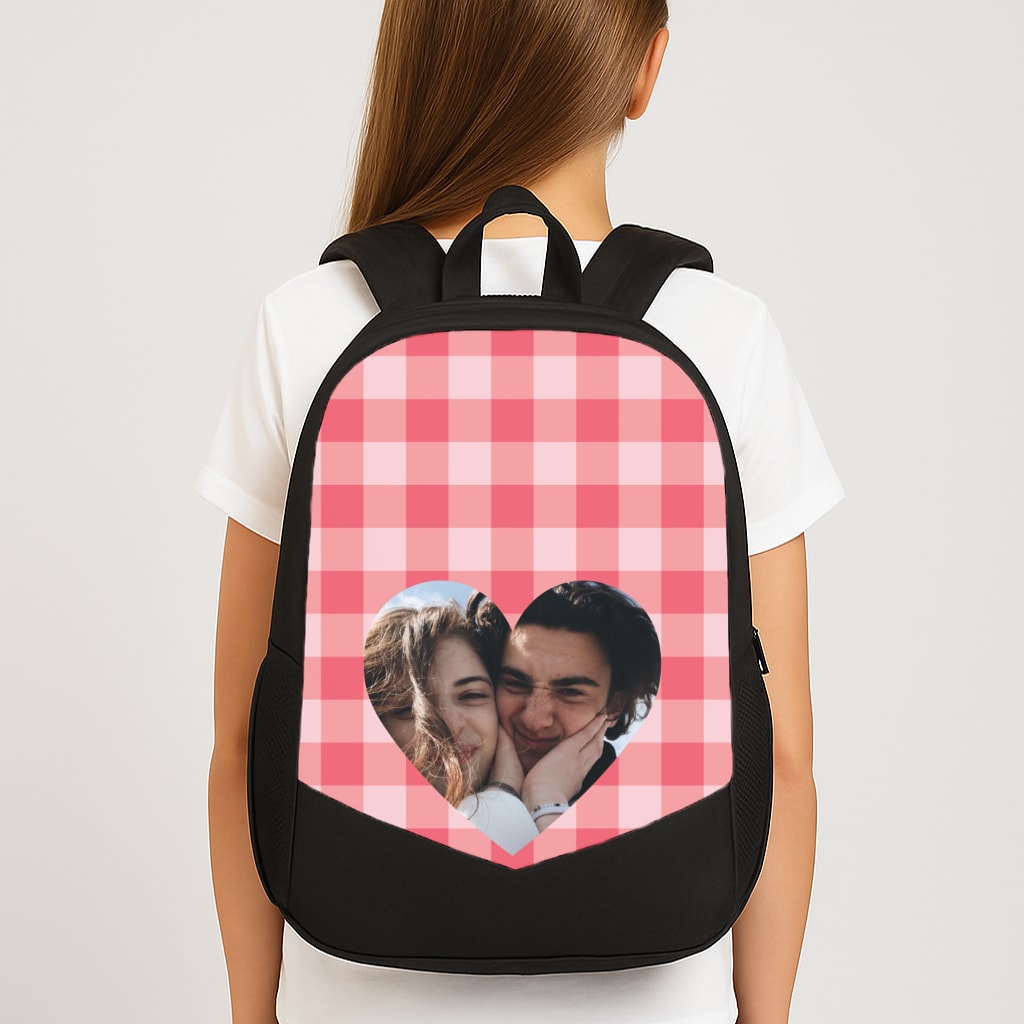Valentine's Heart Large School Bag
