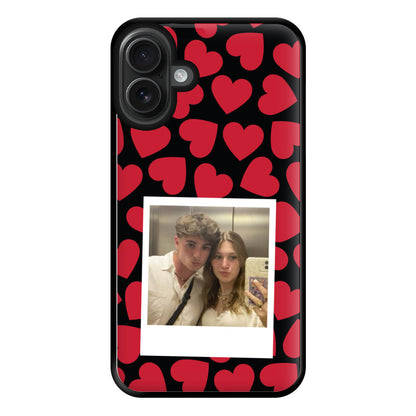 Valentine's Polaroid Phone Case for iPhone 16 Plus