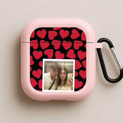 Valentine's Polaroid Pink AirPods Case