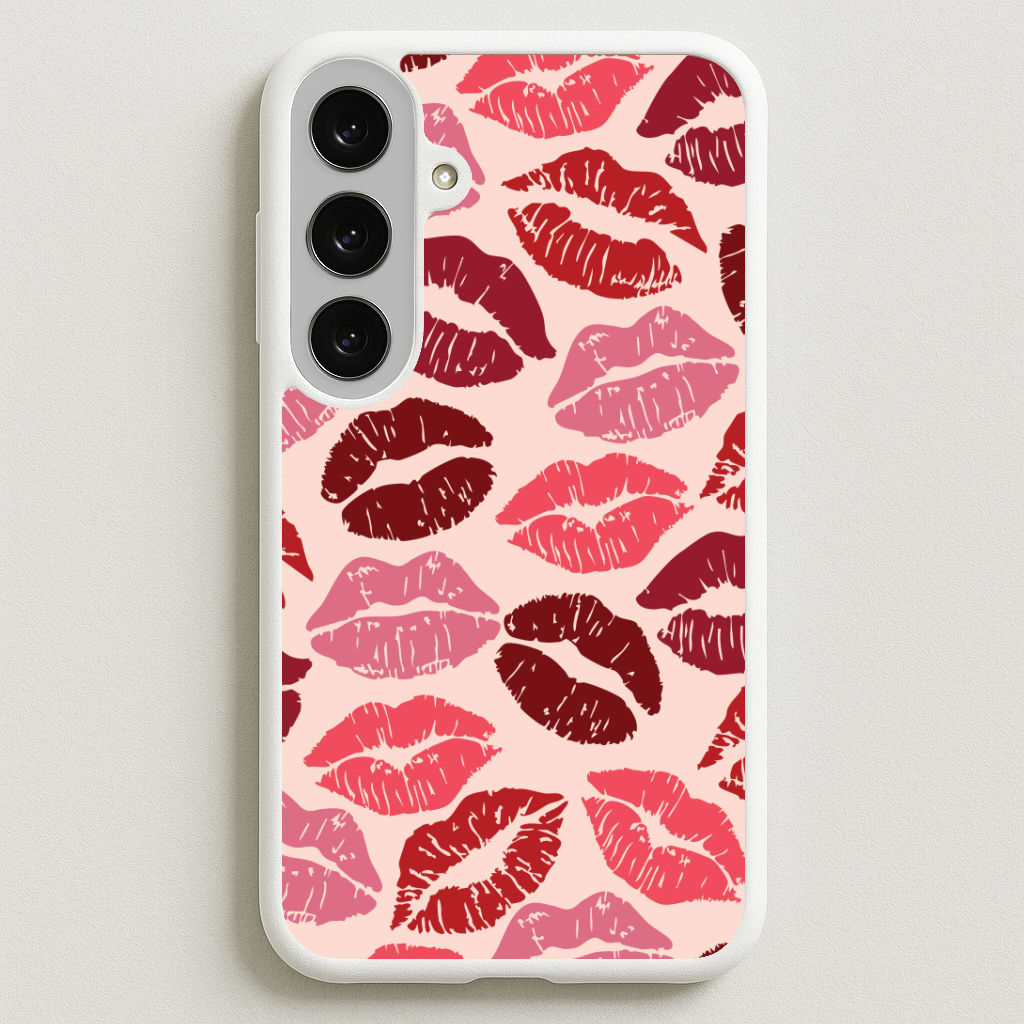 Valentine's Lips Pattern Phone Case for Galaxy S25FE