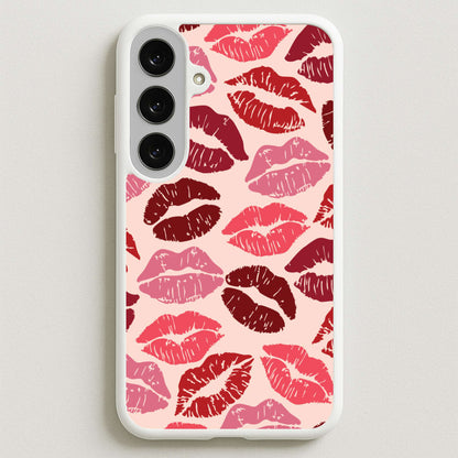 Valentine's Lips Pattern Phone Case for Galaxy S25FE