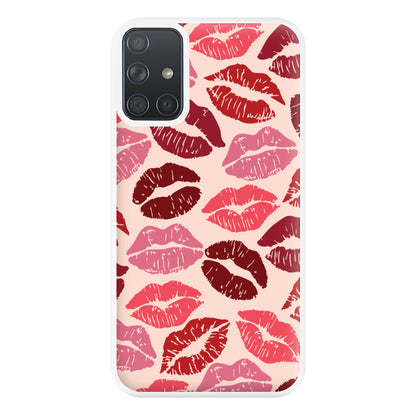 Valentine's Lips Pattern Phone Case for Galaxy A71