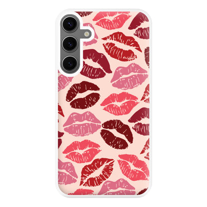 Valentine's Lips Pattern Phone Case for Galaxy S24FE