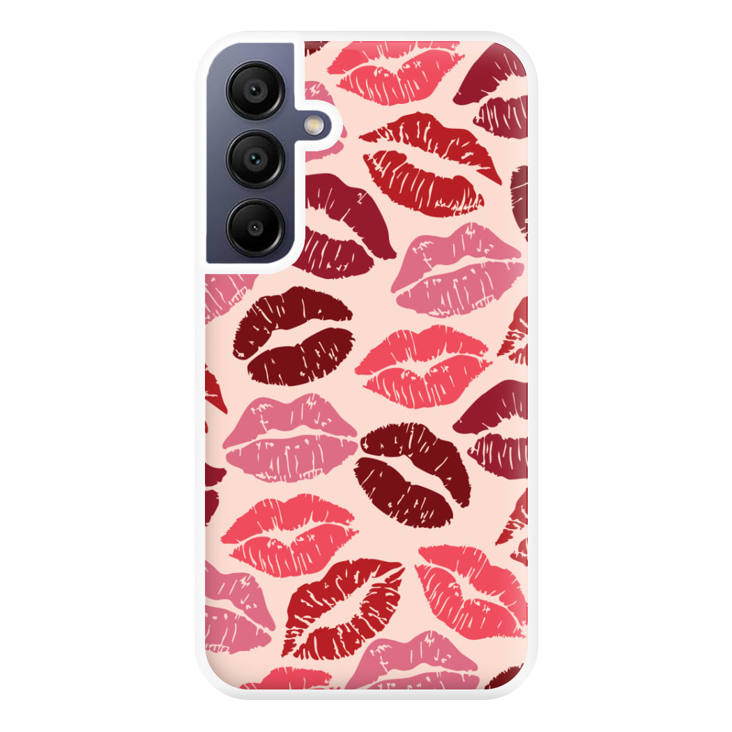 Valentine's Lips Pattern Phone Case for Galaxy A16