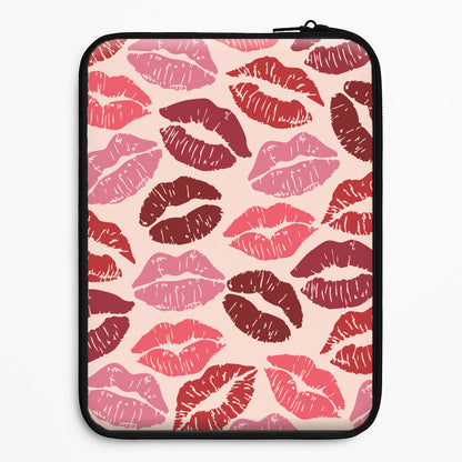 Valentine's Lips Pattern Universal Laptop Sleeve