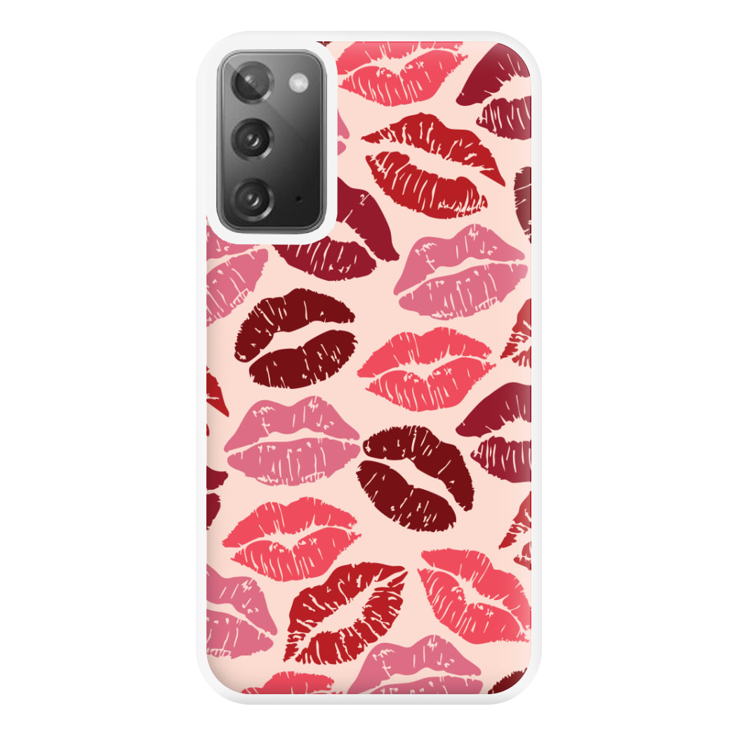 Valentine's Lips Pattern Phone Case for Galaxy Note 20 Ultra