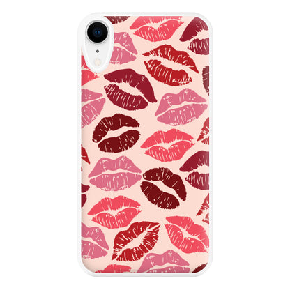 Valentine's Lips Pattern Phone Case for iPhone XR