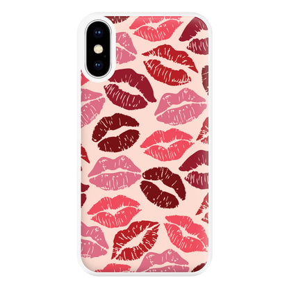 Valentine's Lips Pattern Phone Case for iPhone XS Max