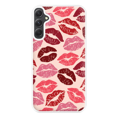 Valentine's Lips Pattern Phone Case for Galaxy A54