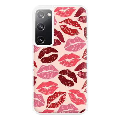 Valentine's Lips Pattern Phone Case for Galaxy S20