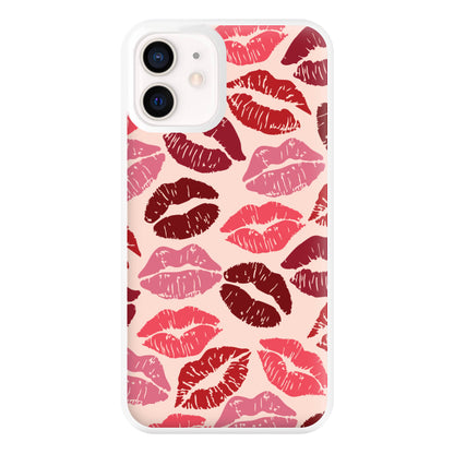 Valentine's Lips Pattern Phone Case for iPhone 13 Mini