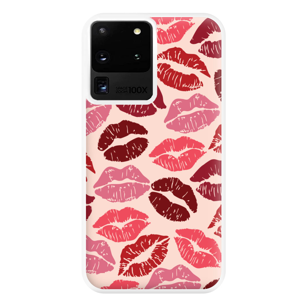 Valentine's Lips Pattern Phone Case for Galaxy S20 Ultra