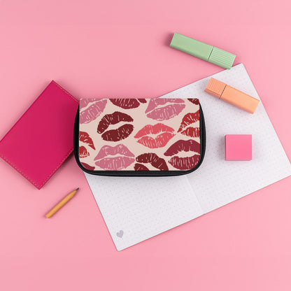 Valentine's Lips Pattern Pencil Case