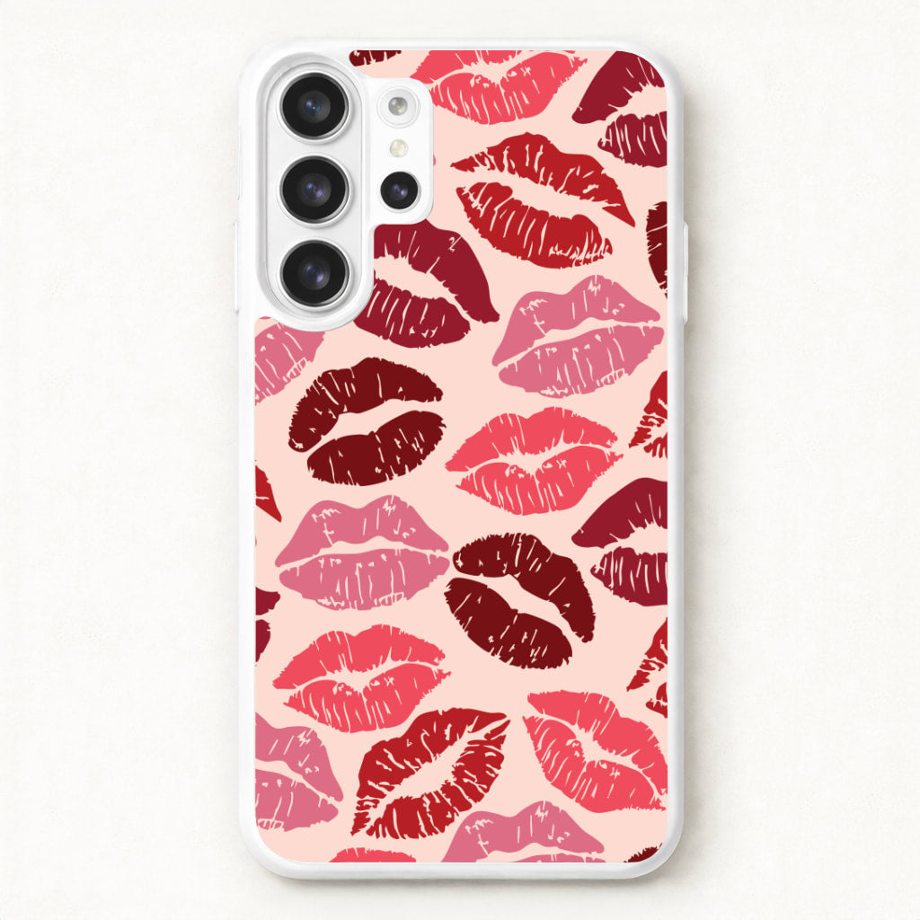 Valentine's Lips Pattern Phone Case for Galaxy S26 Ultra