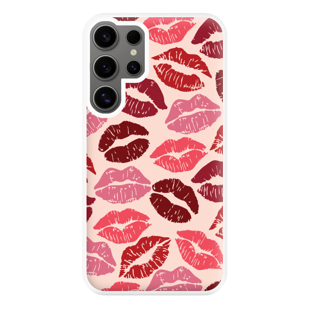 Valentine's Lips Pattern Phone Case for Galaxy S24 Ultra