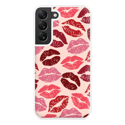 Valentine's Lips Pattern Phone Case for Galaxy S22 Plus