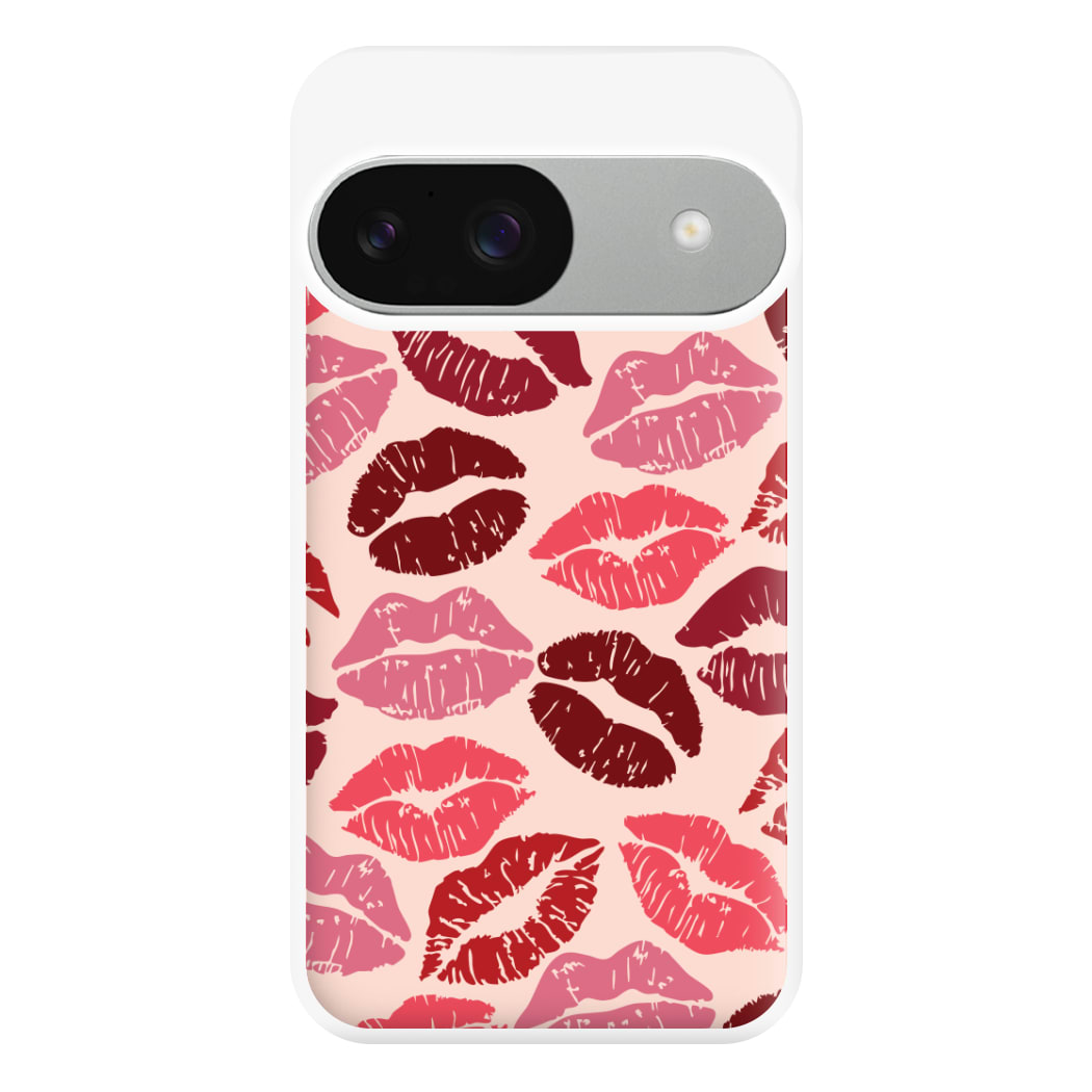 Valentine's Lips Pattern Phone Case for Google Pixel 9 / 9 Pro