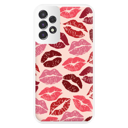 Valentine's Lips Pattern Phone Case for Galaxy A53