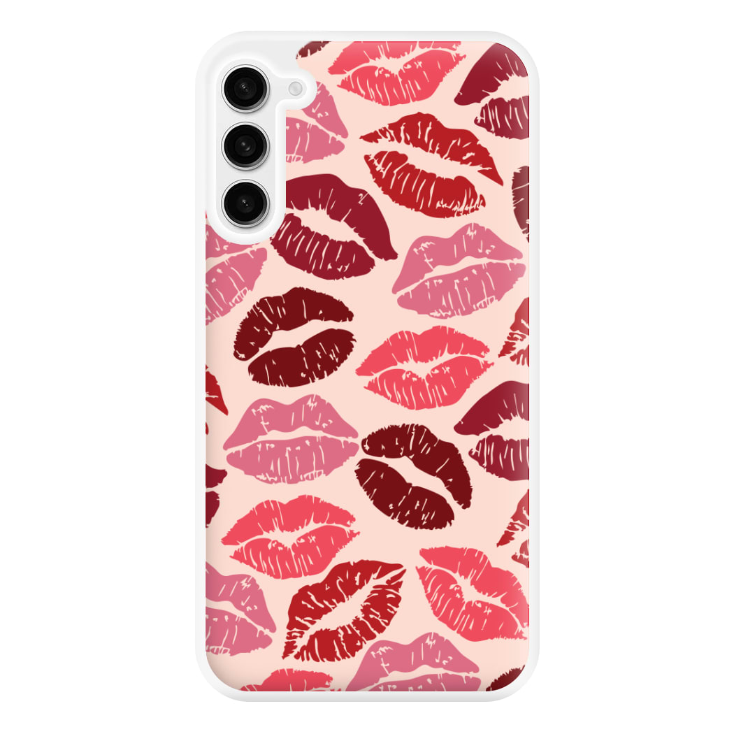 Valentine's Lips Pattern Phone Case for Galaxy S23FE