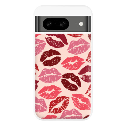 Valentine's Lips Pattern Phone Case for Google Pixel 8