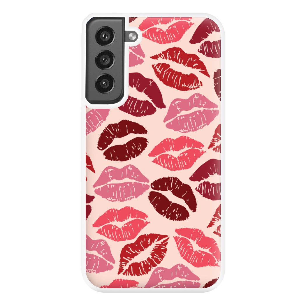 Valentine's Lips Pattern Phone Case for Galaxy S21FE