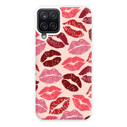 Valentine's Lips Pattern Phone Case for Galaxy A12