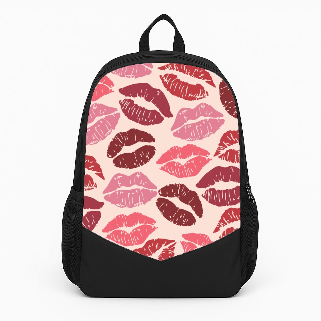 Valentine's Lips Pattern Backpack
