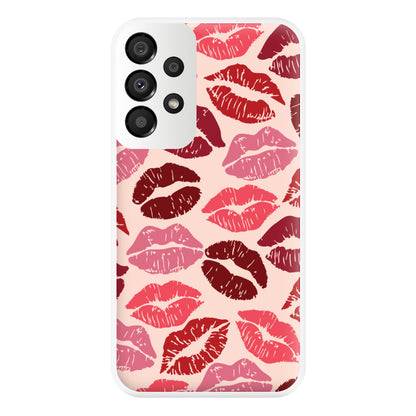 Valentine's Lips Pattern Phone Case for Galaxy A33