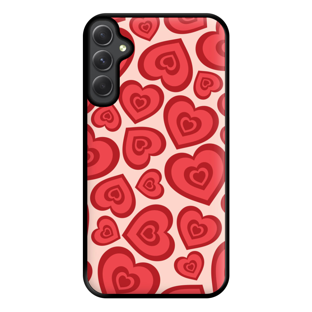 Valentine's Heart Pattern Phone Case for Galaxy A54