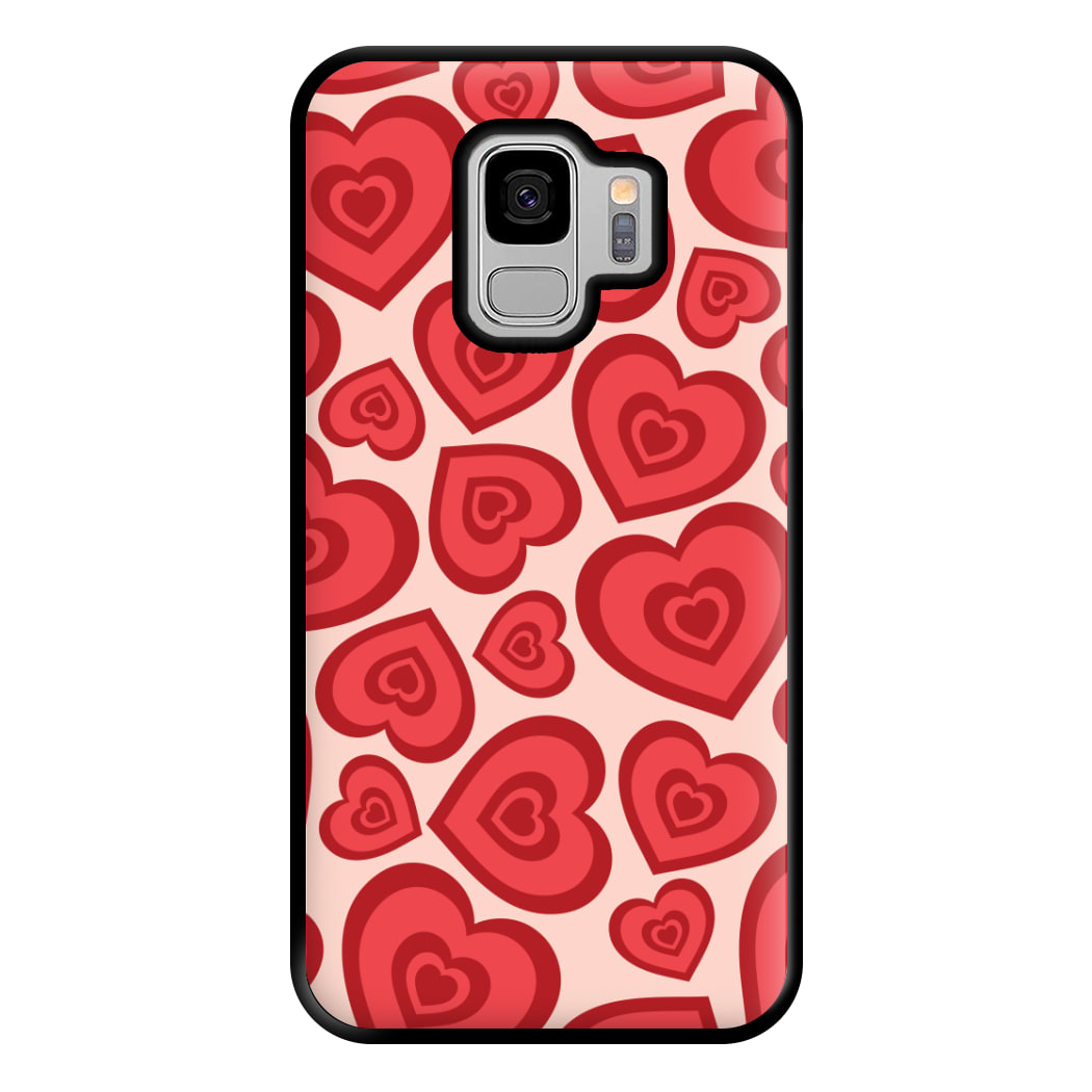 Valentine's Heart Pattern Phone Case for Galaxy S9 Plus