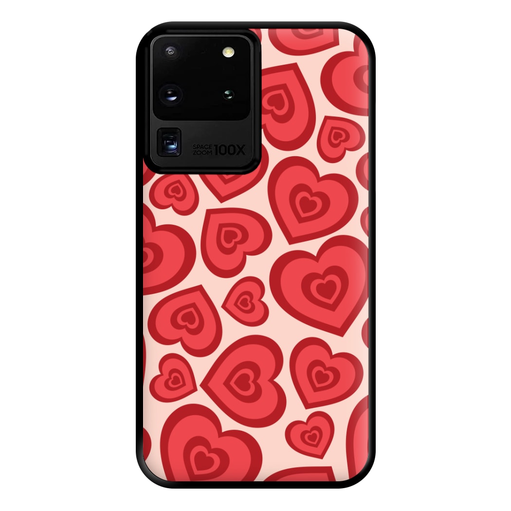 Valentine's Heart Pattern Phone Case for Galaxy S20 Ultra