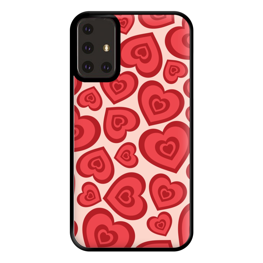 Valentine's Heart Pattern Phone Case for Galaxy A71