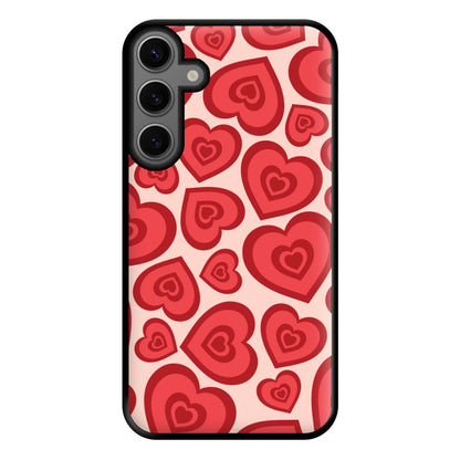 Valentine's Heart Pattern Phone Case for Galaxy S23FE