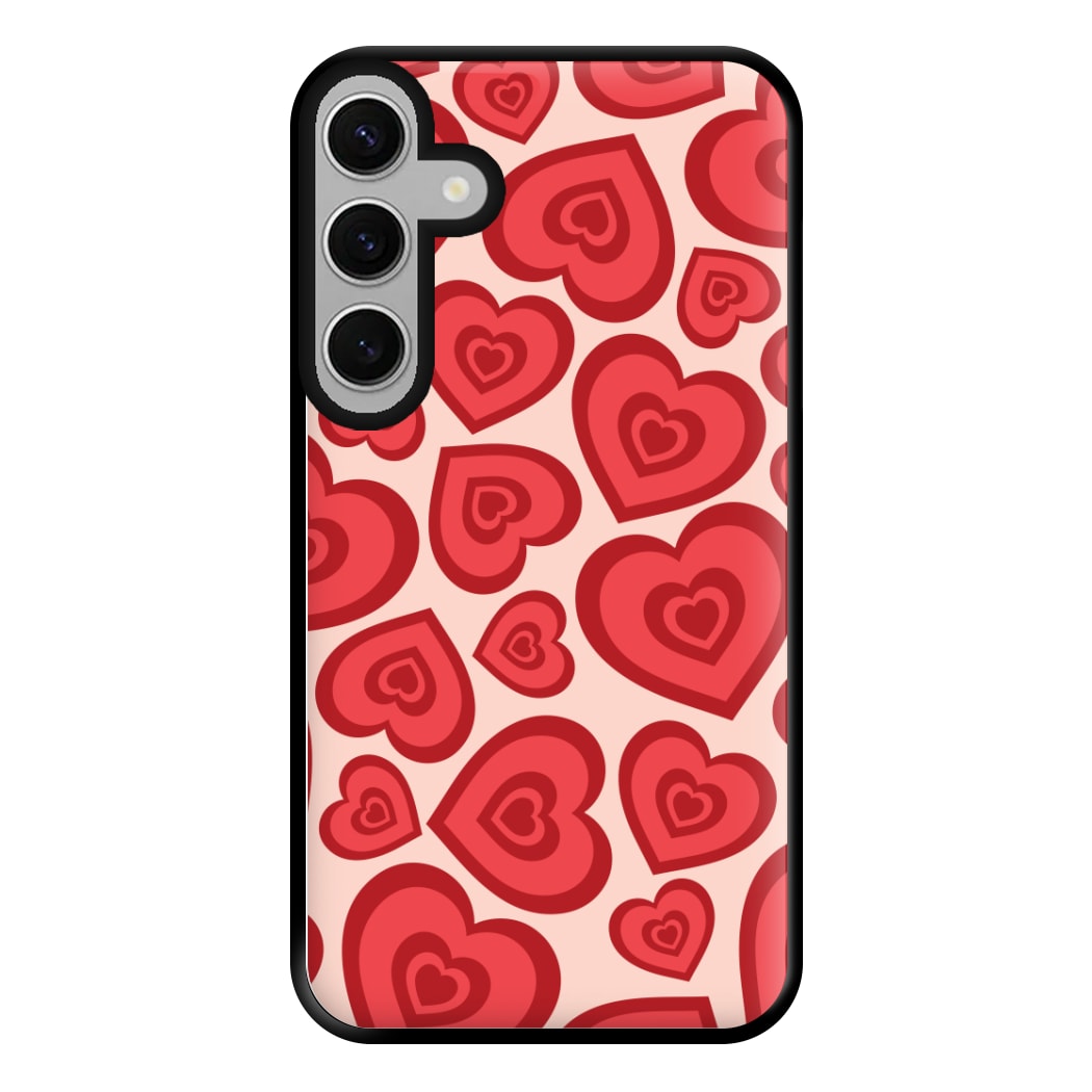 Valentine's Heart Pattern Phone Case for Galaxy S24FE