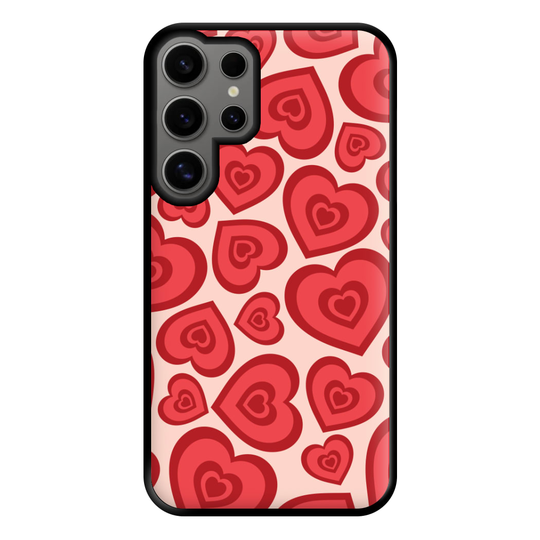 Valentine's Heart Pattern Phone Case for Galaxy S24 Ultra