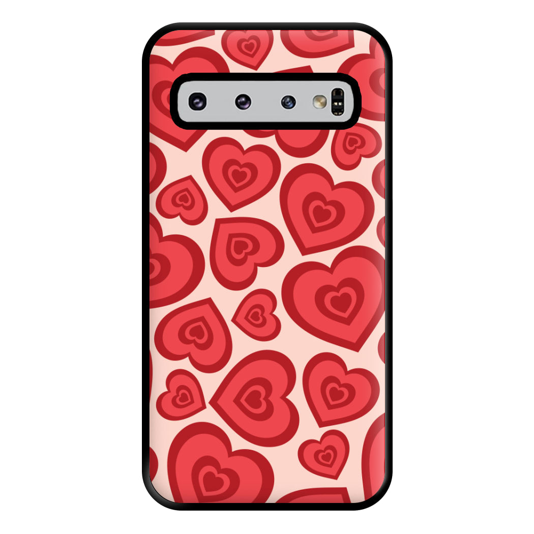 Valentine's Heart Pattern Phone Case for Galaxy S10 Plus