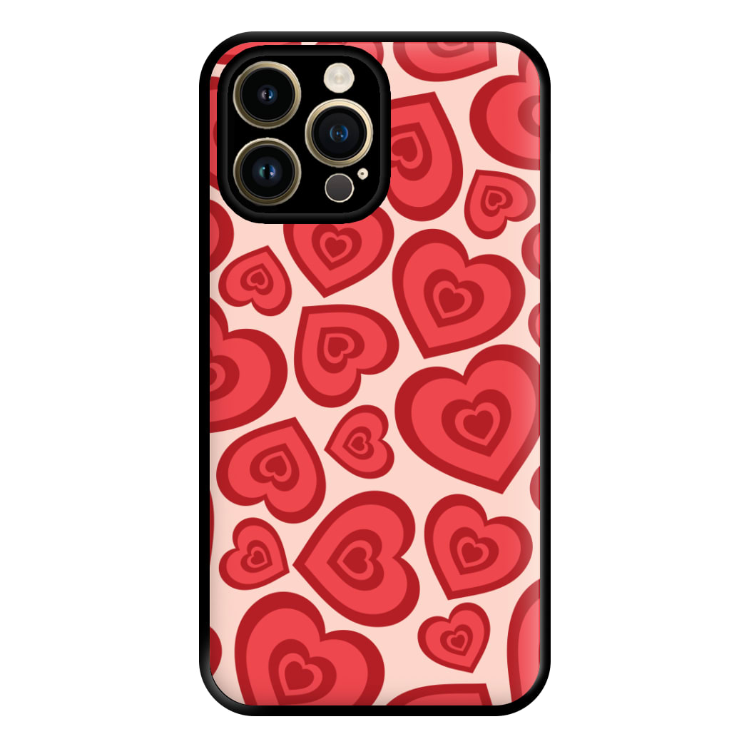 Valentine's Heart Pattern Phone Case for iPhone 14 Pro Max