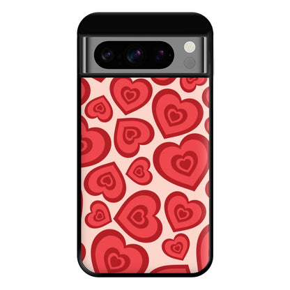 Valentine's Heart Pattern Phone Case for Google Pixel 8 Pro