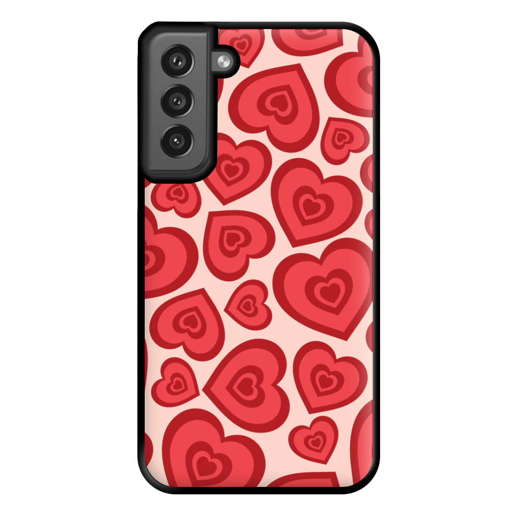 Valentine's Heart Pattern Phone Case for Galaxy S21FE